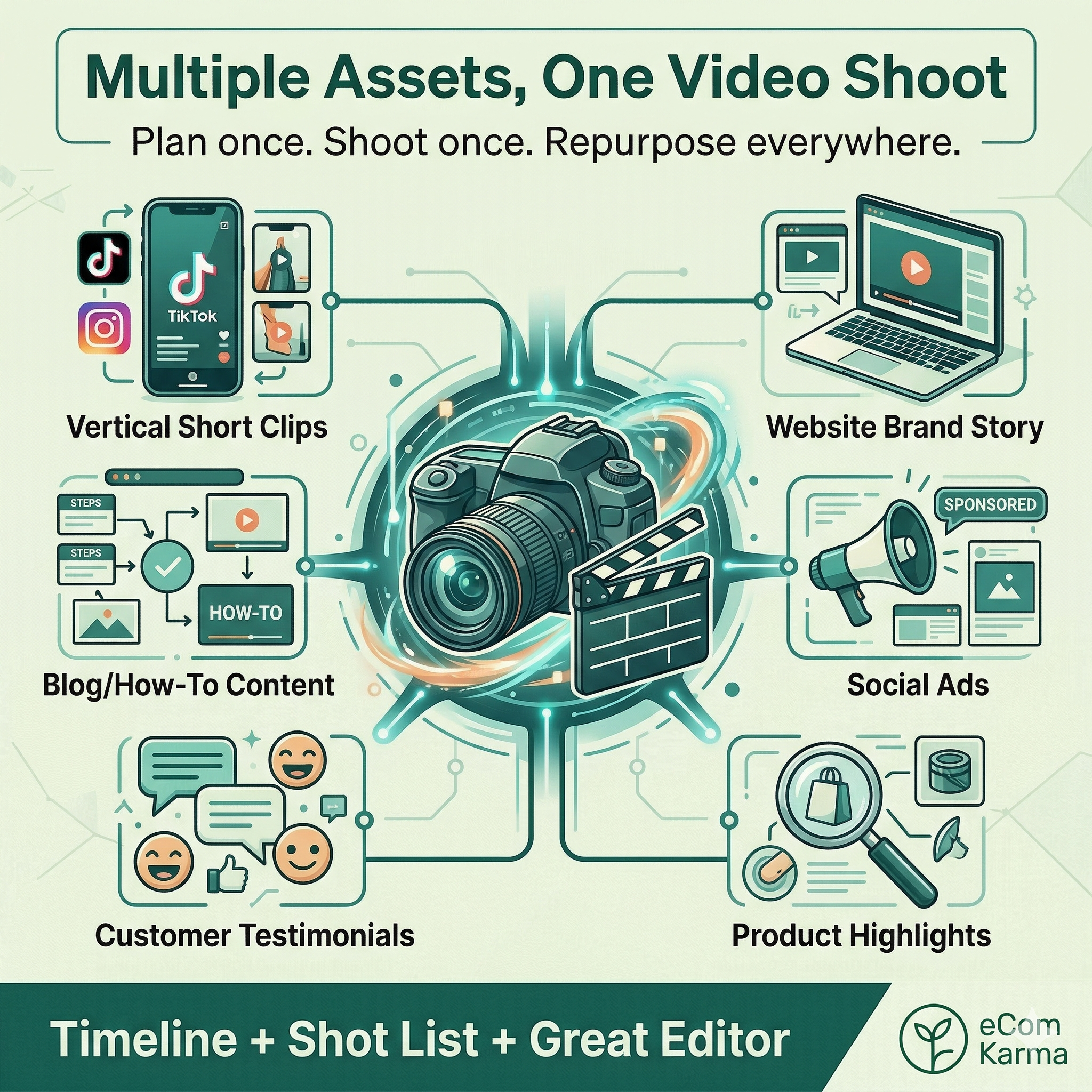 One Video Shoot Multiple Assets